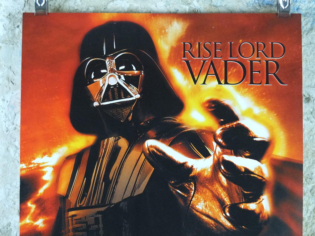 2005 Darth Vader Poster, Vintage Star Wars Trilogy, Revenge of the Sith, Lucasfilm, wall art film memorabilia