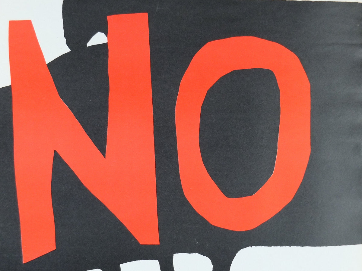 1971 Chilean Allende Poster, No to Sedition against Allende, Chilean Socialist Government, Education, wall art decor