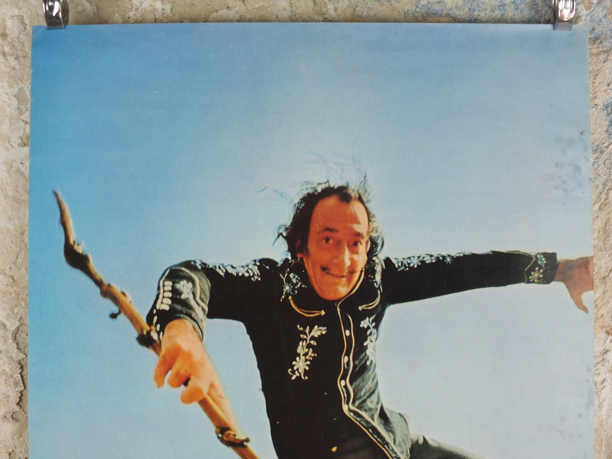 1973 Salvador Dali Poster, "Salvador Dali the Genius" dancing with cane, licenced to Athena, art deco nouveau, wall art decor