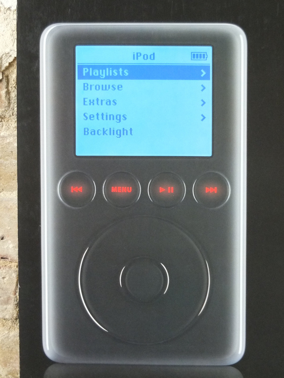 2003 Apple iPod Launch Poster, Think Different, Original from launch event on 5.2.03, 7500 songs in your pocket, retro wall art decor