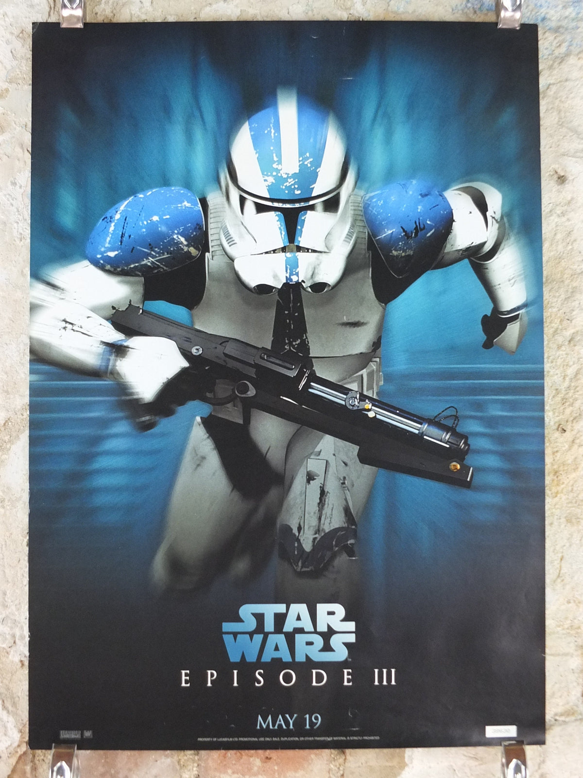 2005 Stormtrooper Poster, Vintage Star Wars Trilogy, Revenge of the Sith, Lucasfilm, wall art film memorabilia