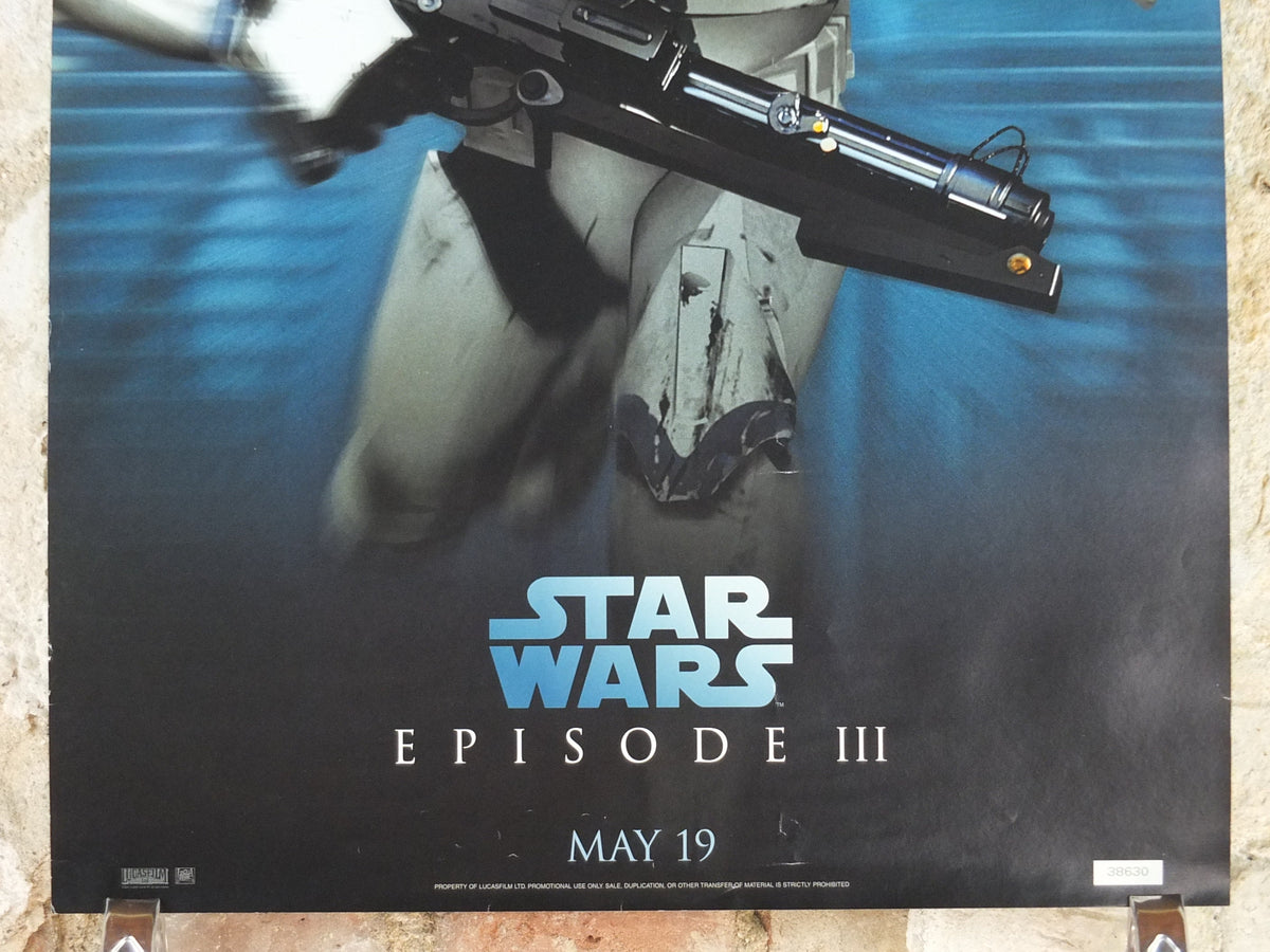 2005 Stormtrooper Poster, Vintage Star Wars Trilogy, Revenge of the Sith, Lucasfilm, wall art film memorabilia