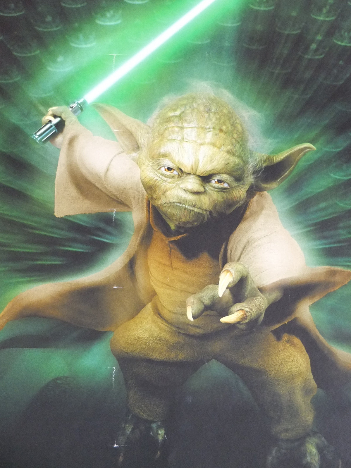 2005 Yoda Poster, Vintage Star Wars Trilogy, Revenge of the Sith, Lucasfilm, wall art film memorabilia