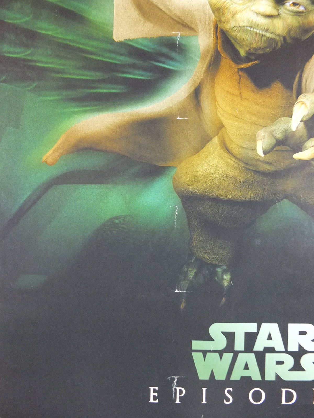 2005 Yoda Poster, Vintage Star Wars Trilogy, Revenge of the Sith, Lucasfilm, wall art film memorabilia