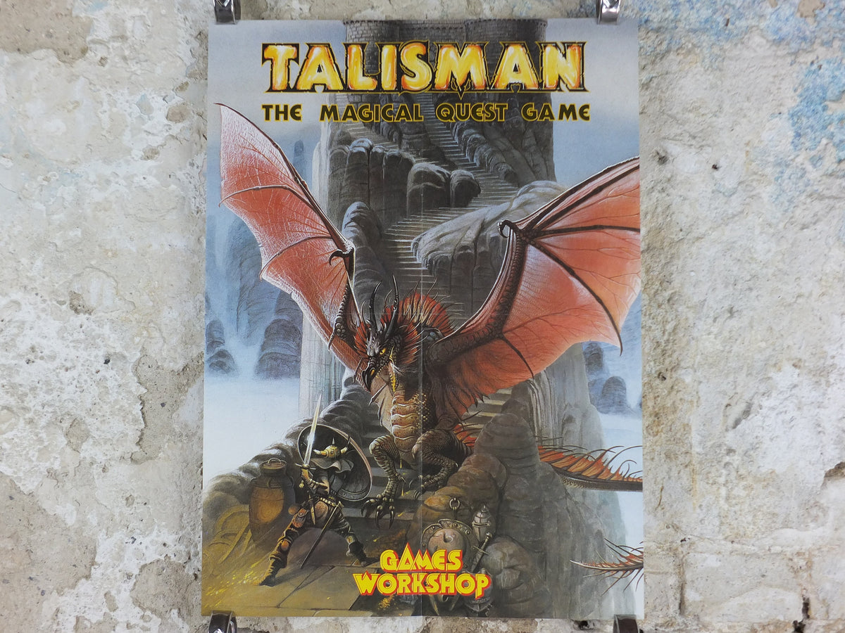 1983 Talisman Poster, The Magical Quest Game from Games Workshop, 1st and 2nd Edition picture by Chris Achilleos, fantasy wall art decor
