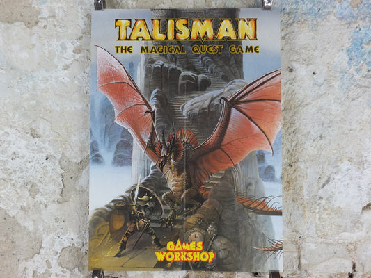 1983 Talisman Poster, The Magical Quest Game from Games Workshop, 1st and 2nd Edition picture by Chris Achilleos, fantasy wall art decor