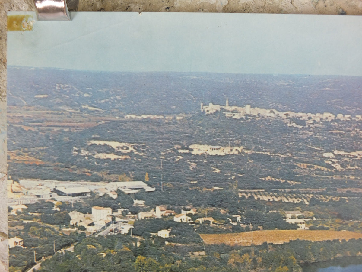 1960s Pont du Gard Nimes Poster, Roman Aqueduct, France, travel wall art decor