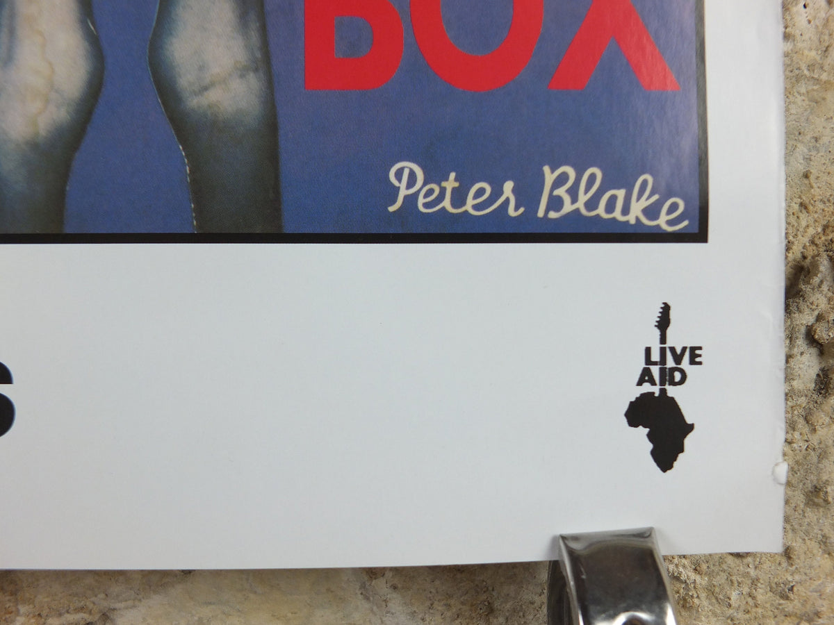 1985 Original Live Aid Poster, The Global Juke Box by Peter Blake, Wembley Stadium, John F. Kennedy Stadium, July 13th 1985, wall art decor