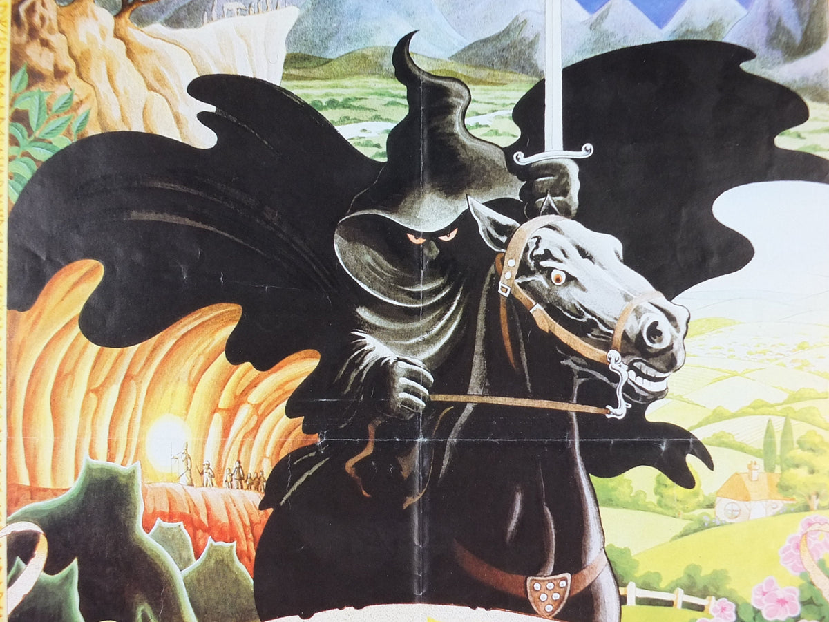 1985 The Lord of the Rings Poster, computer game from Melbourne House by Ian McCausland, Ringwraiths, Middle Earth, fantasy wall art decor