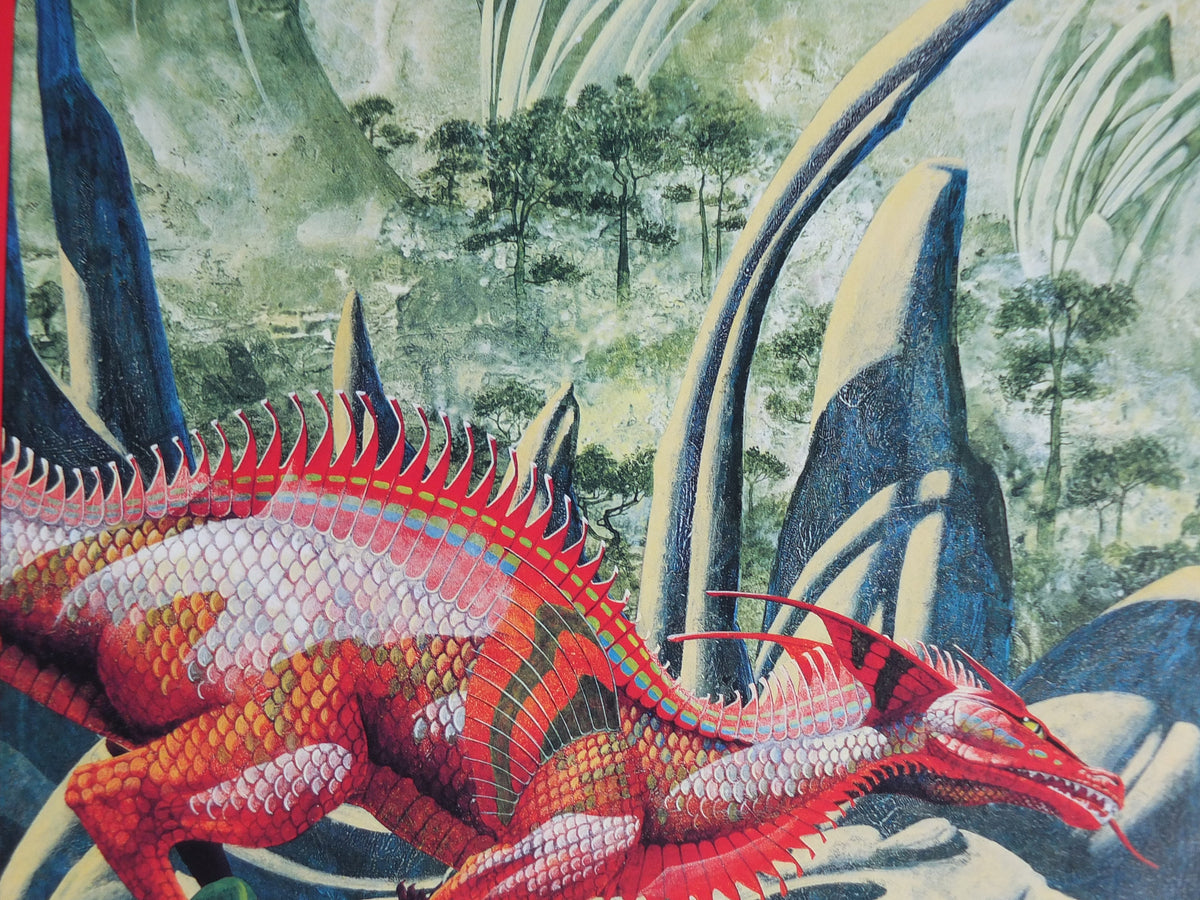 1998 Signed Roger Dean Poster, Dragon Con 1998, Magnetic Storm, fantasy wall art decor