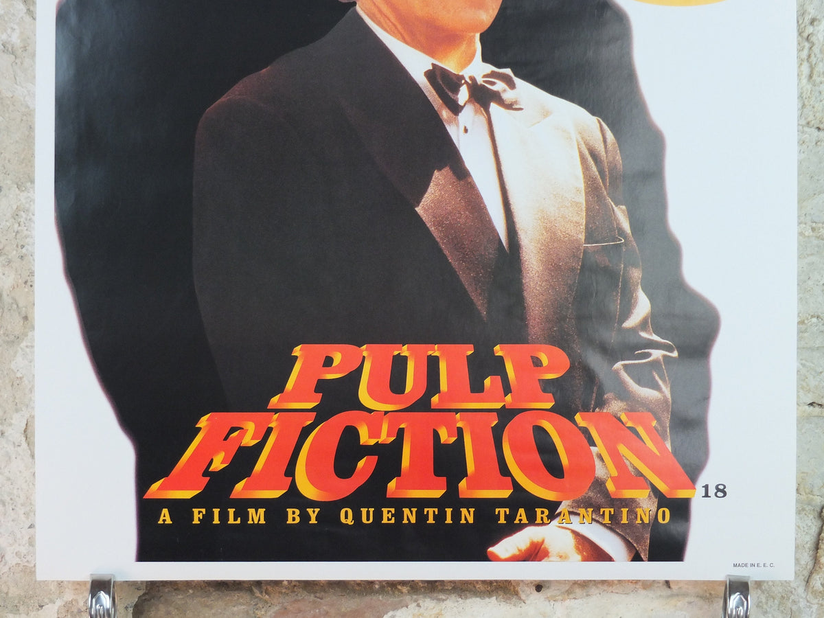 1994 Pulp Fiction Movie Poster, Harvey Keital as the Wolf, wall art cinema film memorabilia decor