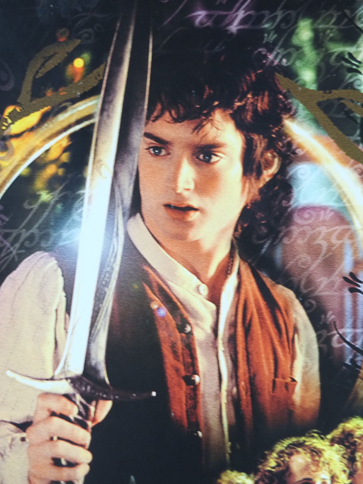 2002 The Lord of the Rings Poster, Hobbits and Wizards, New Line Fellowship of the Ring, J.R.R. Tolkien, fantasy wall art decor