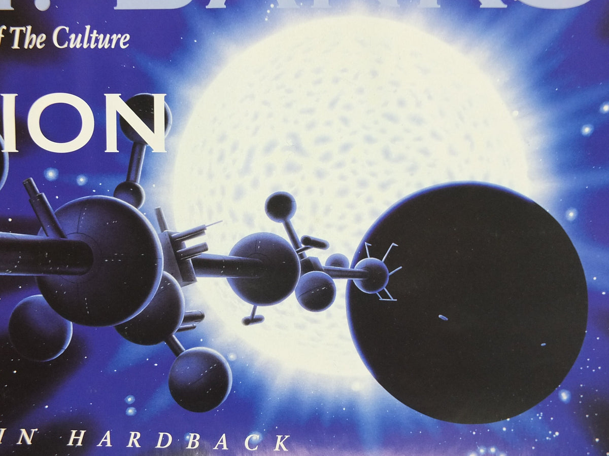 1996 Iain M Banks Poster, Excession, A Culture Novel, The Affront vs Culture's Minds, wall art retro decor