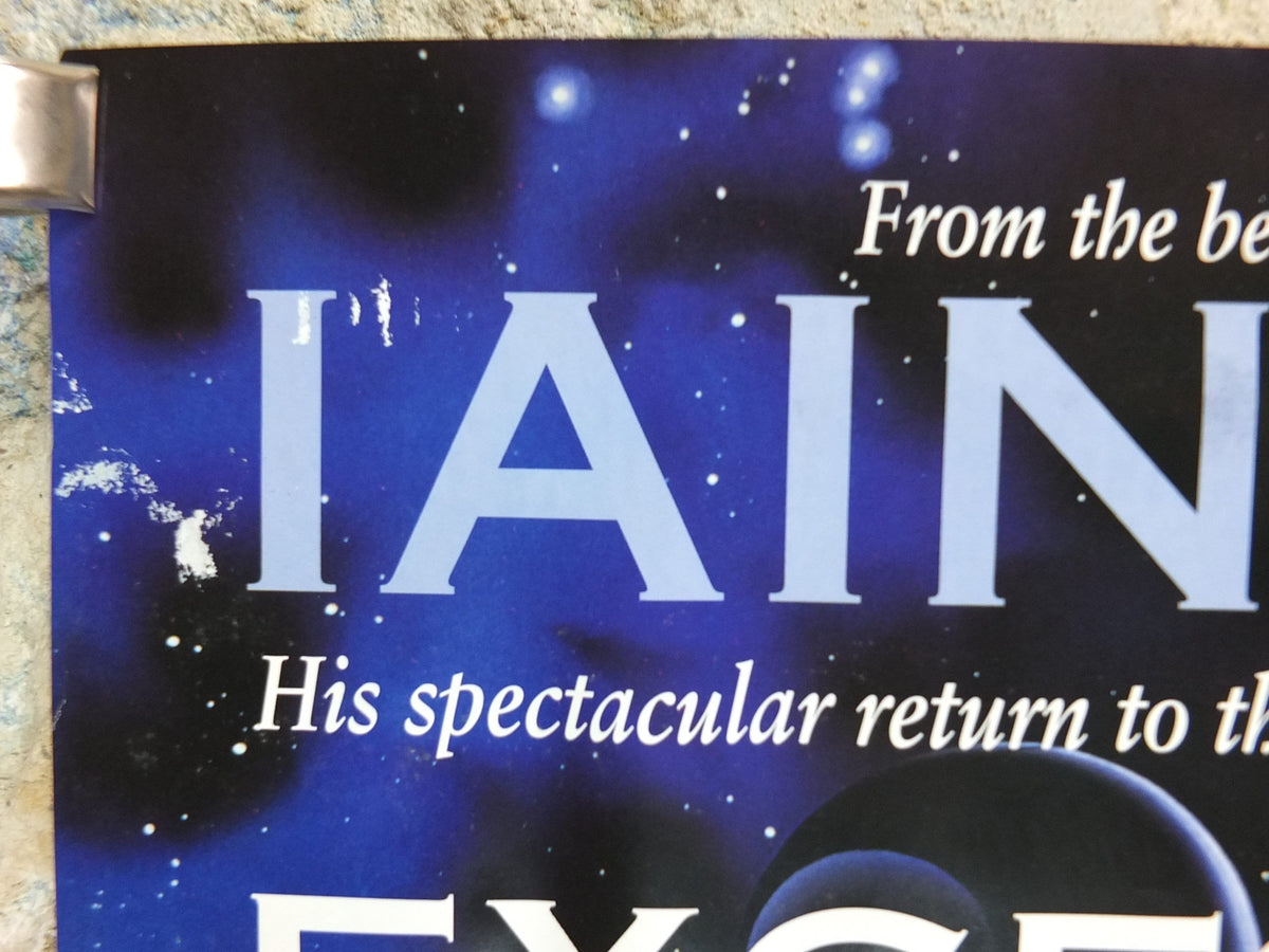 1996 Iain M Banks Poster, Excession, A Culture Novel, The Affront vs Culture's Minds, wall art retro decor