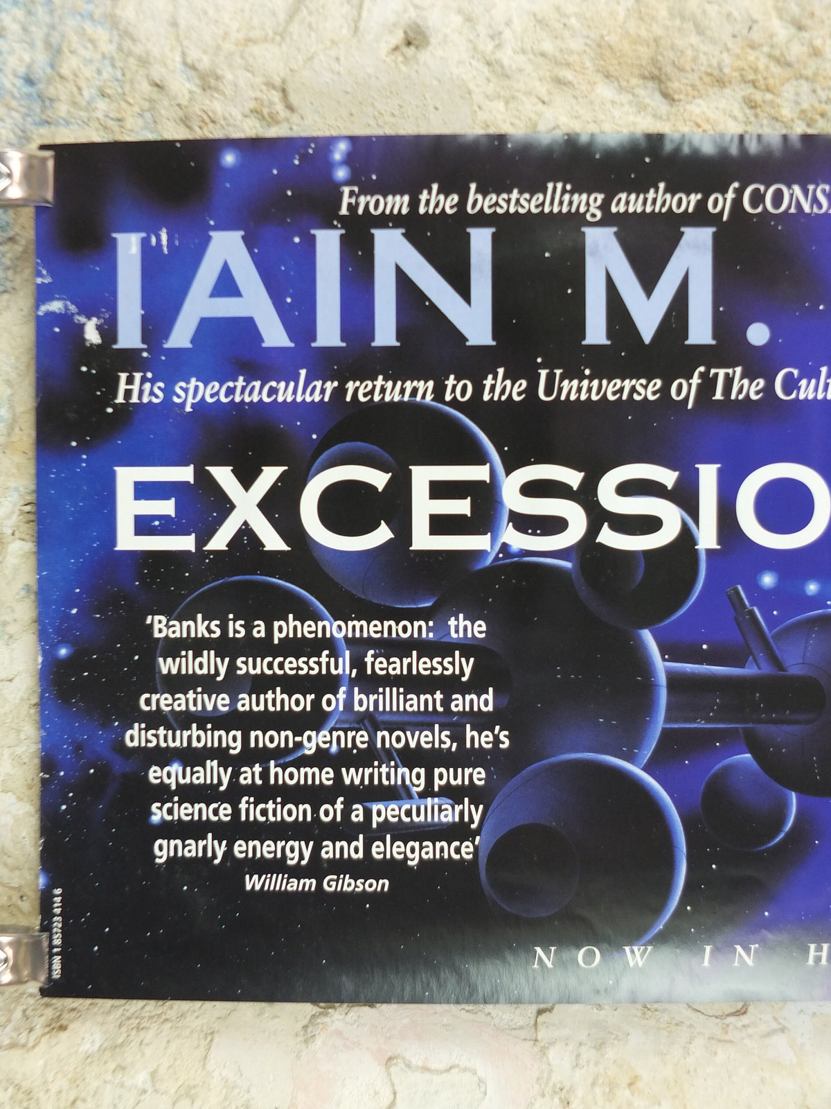 1996 Iain M Banks Poster, Excession, A Culture Novel, The Affront vs Culture's Minds, wall art retro decor