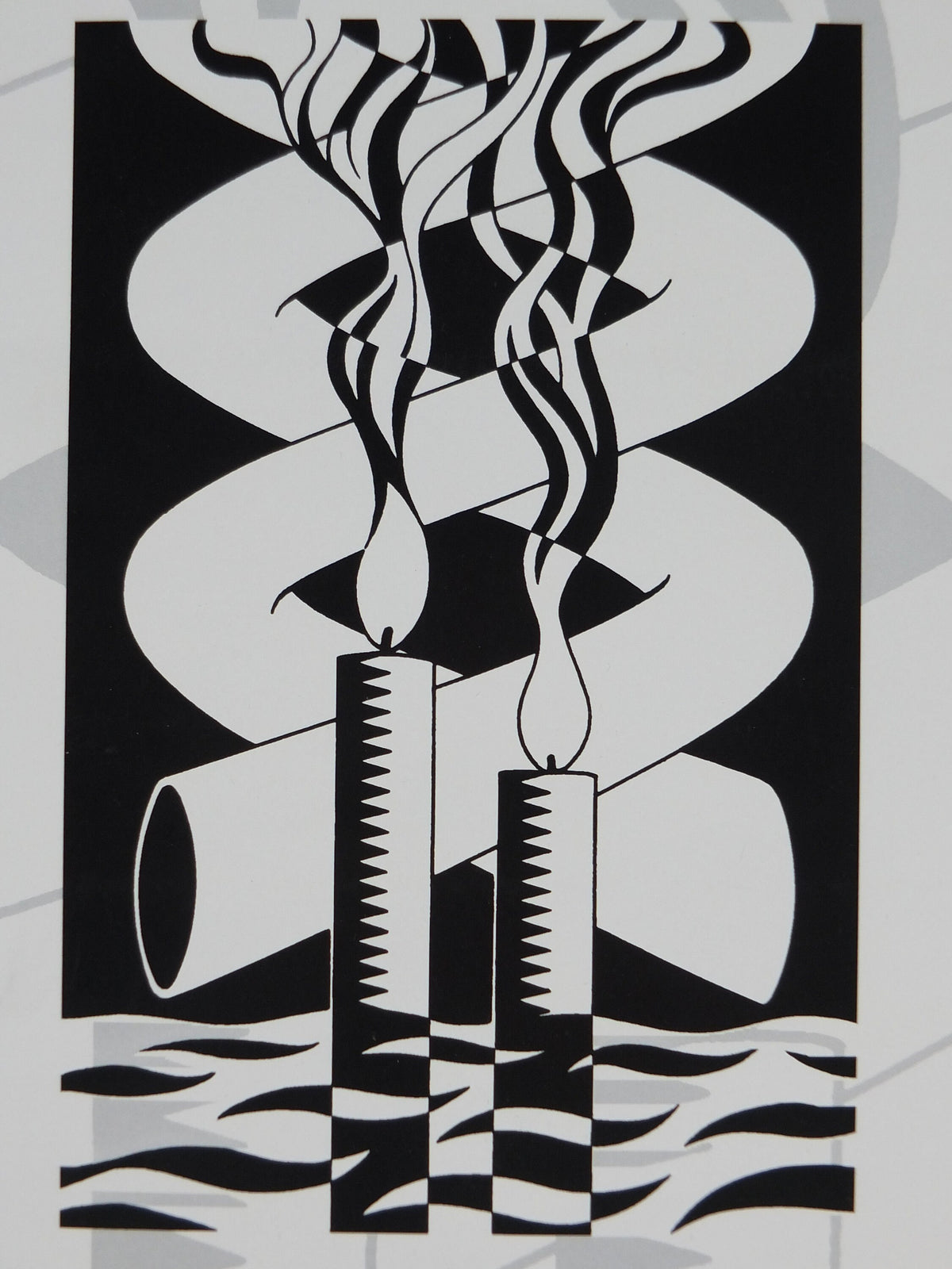 1995 Iain Banks Poster, Whit, Isis amongst the unsaved, "A little knowledge is a dangerous thing", monochrome, wall art retro decor
