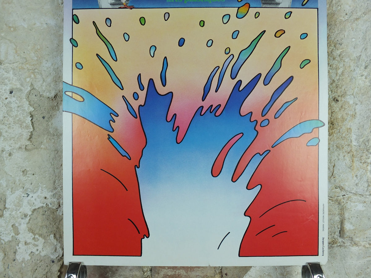 1978 Festival de Lille Poster, arts, music and theatre by Jacques Leclereq, wall art decor