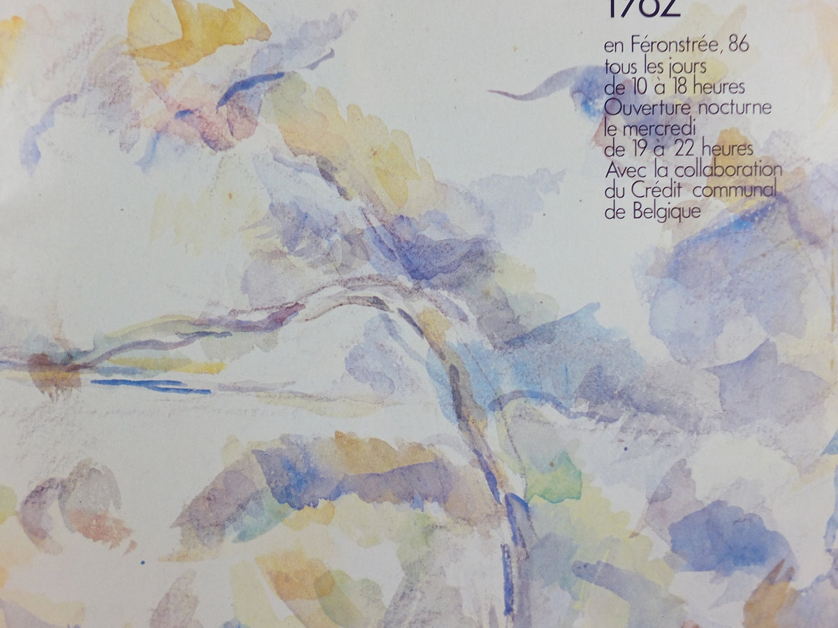 1982 Paul Cezanne Poster, Impressionism, Post-Impressionism, Cubism, gallery exhibition, wall art decor