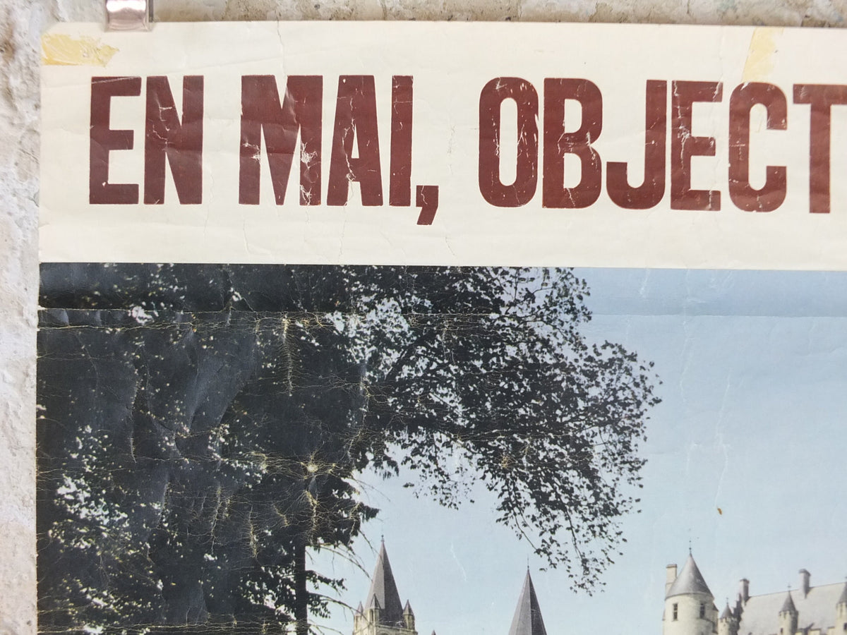 1968 Loire Valley Travel Poster, "Château de Loches" photography competition, travel tourism, wall art decor