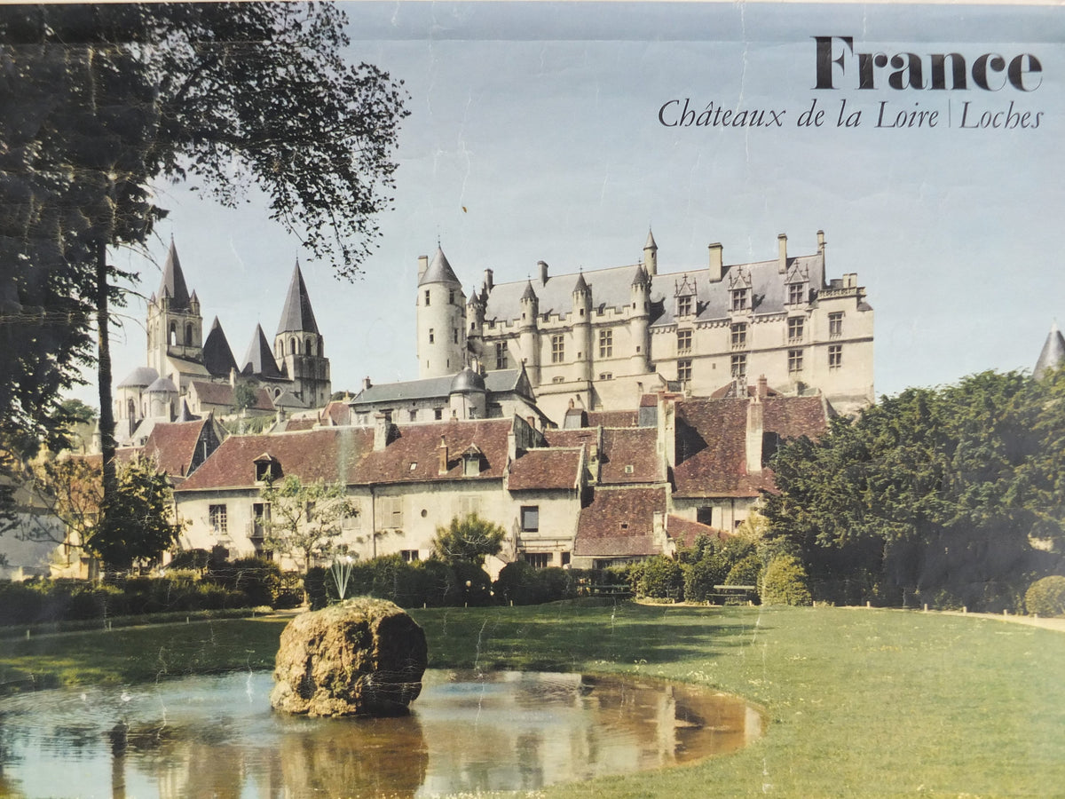 1968 Loire Valley Travel Poster, "Château de Loches" photography competition, travel tourism, wall art decor