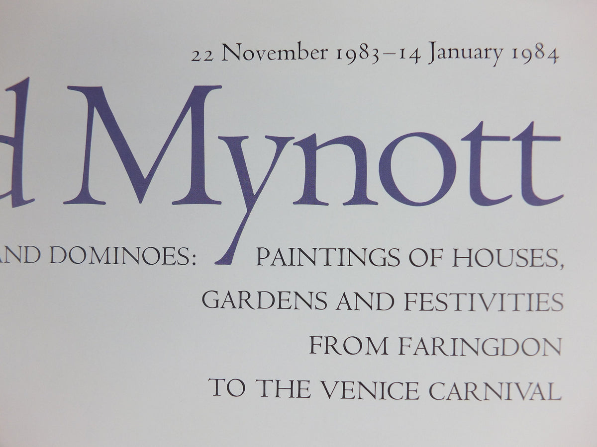 1984 Gerald Mynott Poster, The Venice Carnival, Francis Kyle Gallery, London, gallery exhibition wall art decor