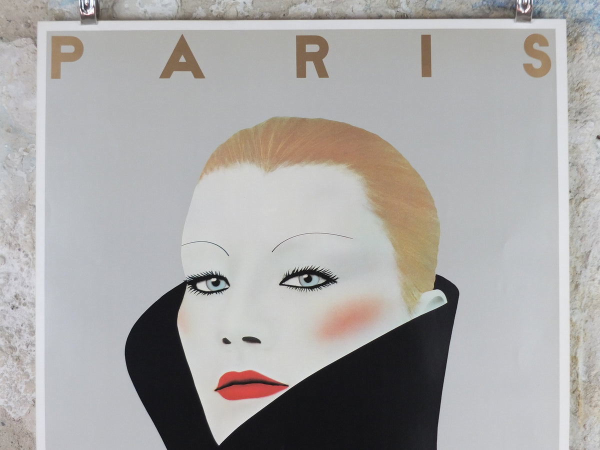 1981 Pret a Porter Feminin Paris Poster, by Razzia, Gérard Courbouleix–Dénériaz, art deco wall art decor