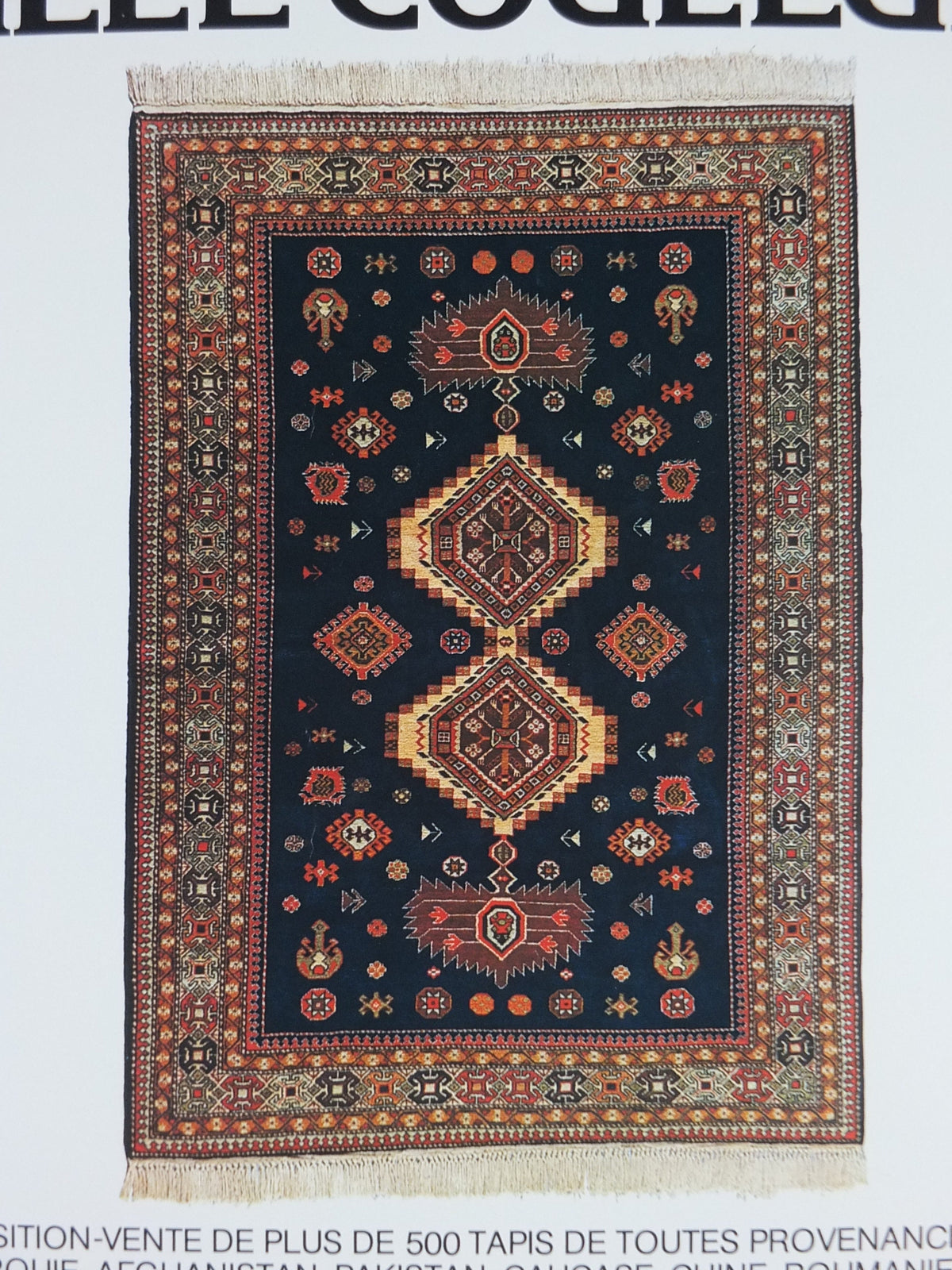 1979 Tapestries and rugs Poster, The Orient of a thousand colours, carpets from the orient, artist gallery exhibition, wall art decor