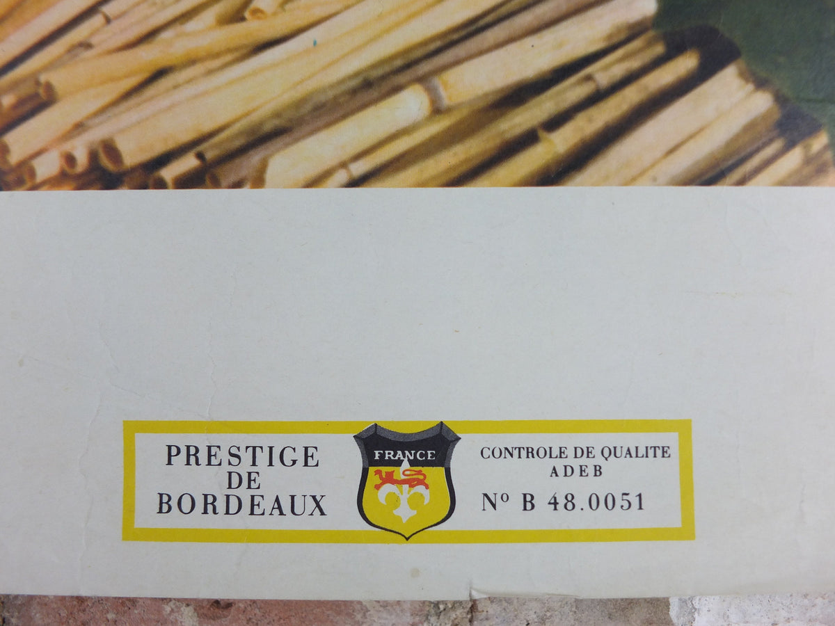 1960s Cheeses of France Poster, Baby Gouda, "Fromages de France", cheesemaking, viticulture, kitchenalia wall art decor