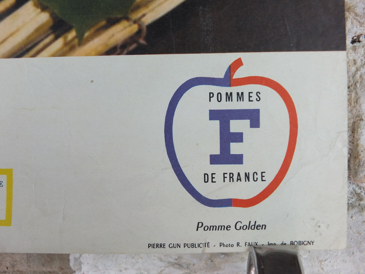 1960s Cheeses of France Poster, Baby Gouda, "Fromages de France", cheesemaking, viticulture, kitchenalia wall art decor