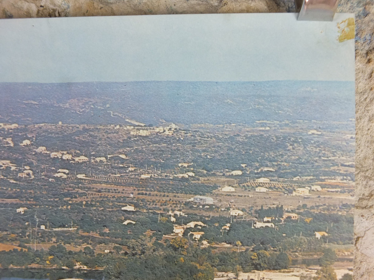1960s Pont du Gard Nimes Poster, Roman Aqueduct, France, travel wall art decor
