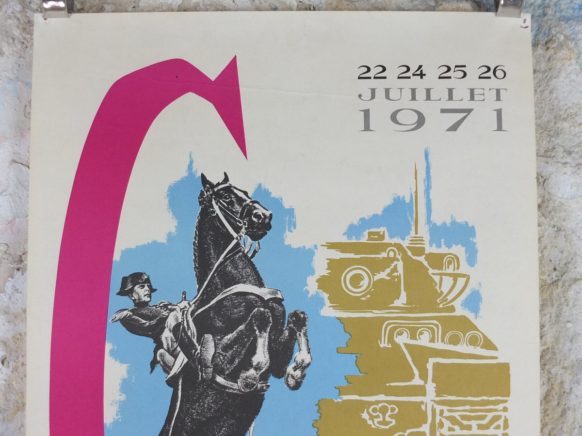 1971 The Carousel of Saumur Poster, Military Equestrian Show in the Saumur Loire Valley, France, Equestrian, wall art decor
