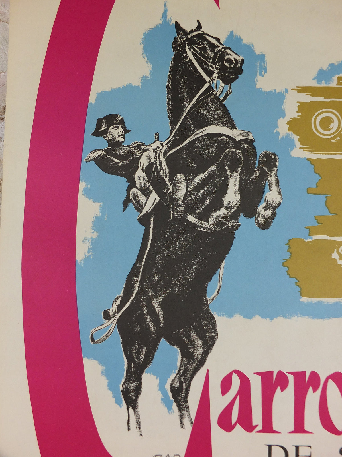 1971 The Carousel of Saumur Poster, Military Equestrian Show in the Saumur Loire Valley, France, Equestrian, wall art decor