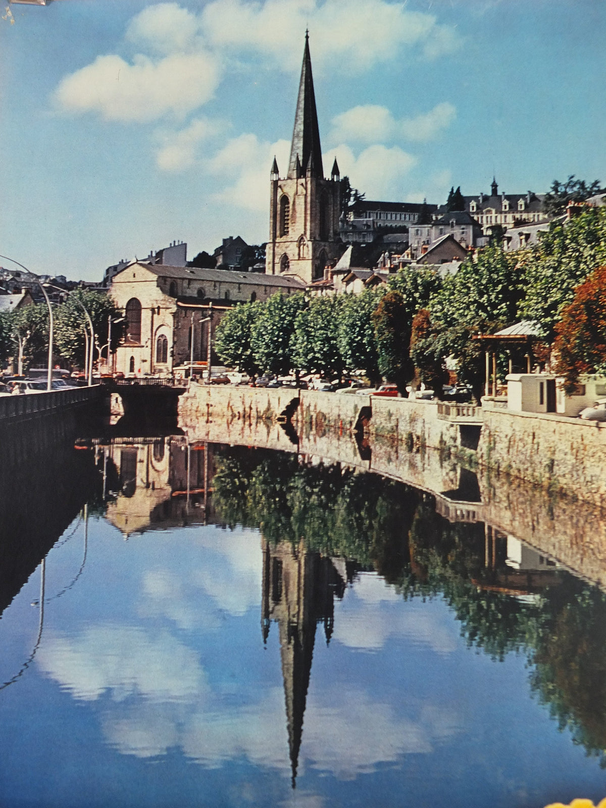 1960s Tulle Corrèze Poster, Limousin, France, Medieval City, travel wall art decor