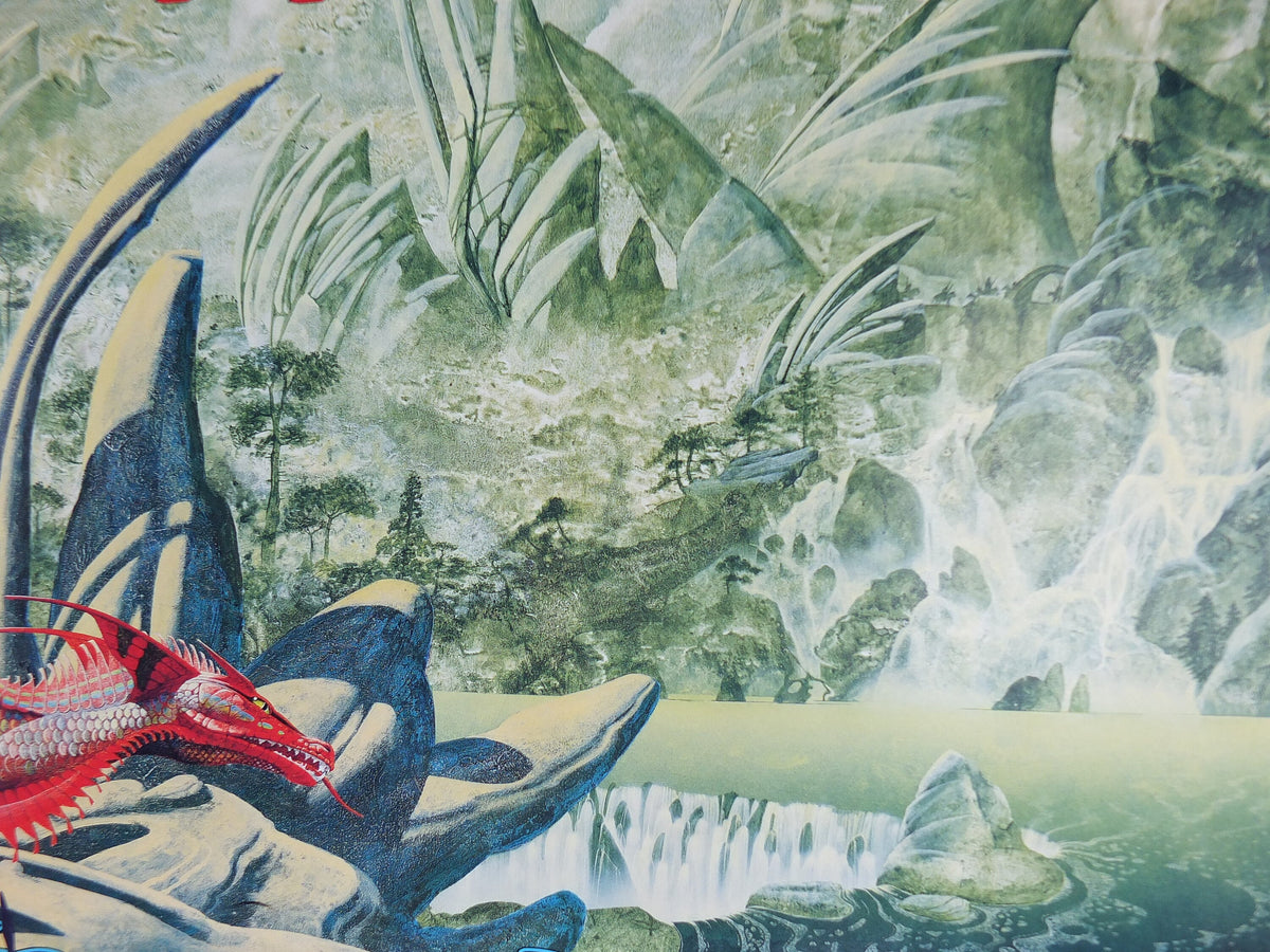 1998 Signed Roger Dean Poster, Dragon Con 1998, Magnetic Storm, fantasy wall art decor