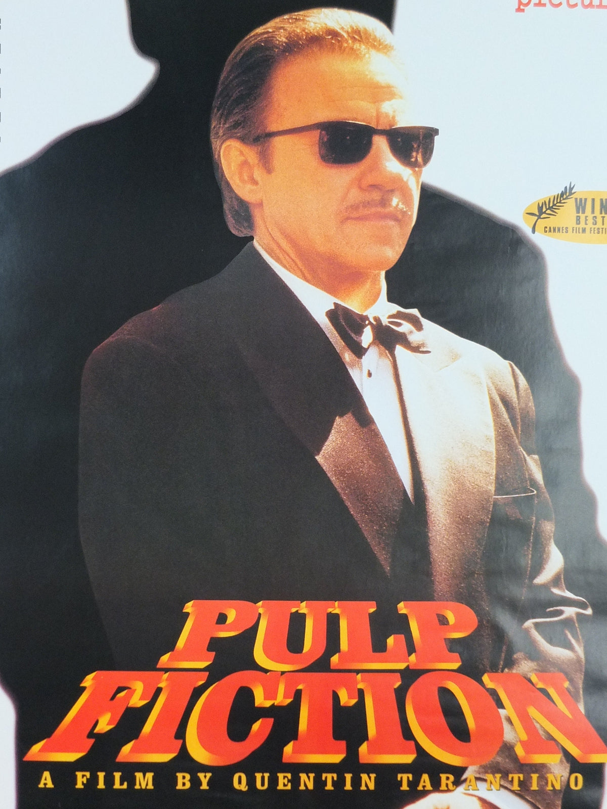 1994 Pulp Fiction Movie Poster, Harvey Keital as the Wolf, wall art cinema film memorabilia decor