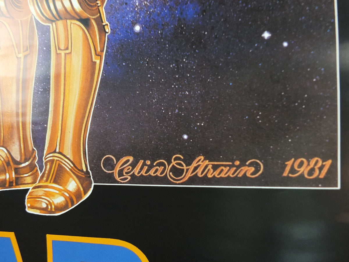 1981 Star Wars Radio Poster, C-3PO See-Threepio by Celia Strain, Lucasfilm, wall art cinema film memorabilia