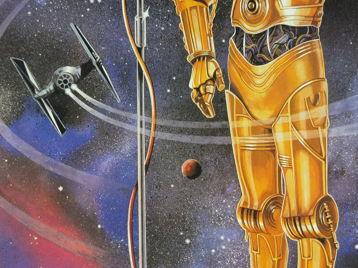 1981 Star Wars Radio Poster, C-3PO See-Threepio by Celia Strain, Lucasfilm, wall art cinema film memorabilia