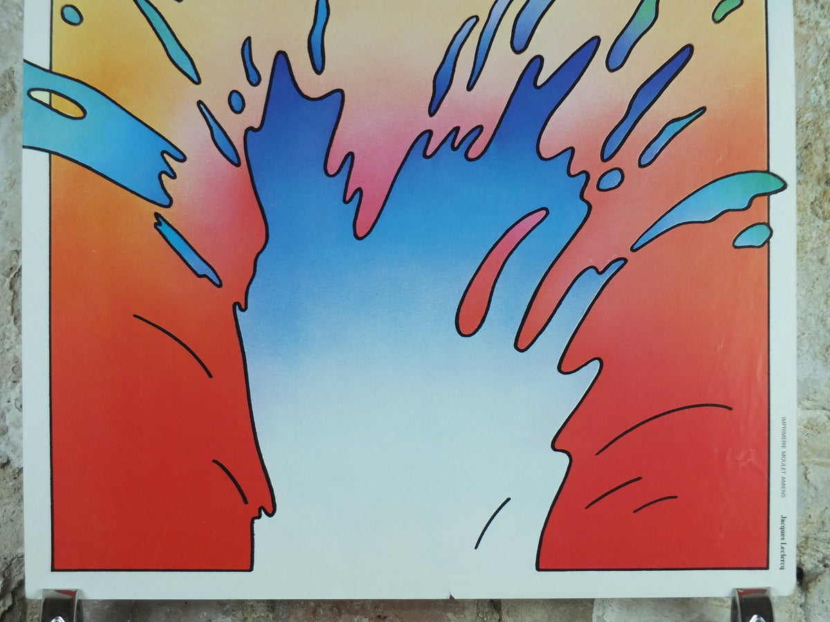 1978 Festival de Lille Poster, arts, music and theatre by Jacques Leclereq, wall art decor
