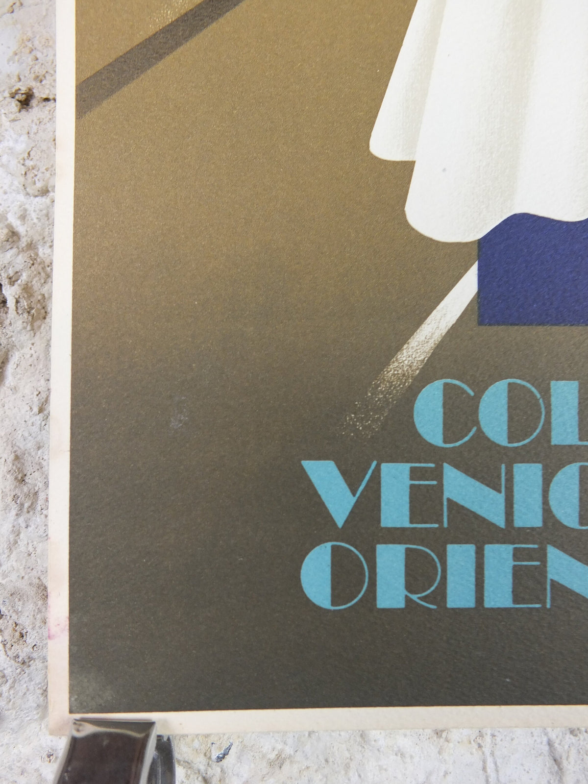 Original Venice Simplon Orient Express Poster, Paris Collection by Fix Masseau, 1985 limited edition of 200, train, art deco, wall art decor