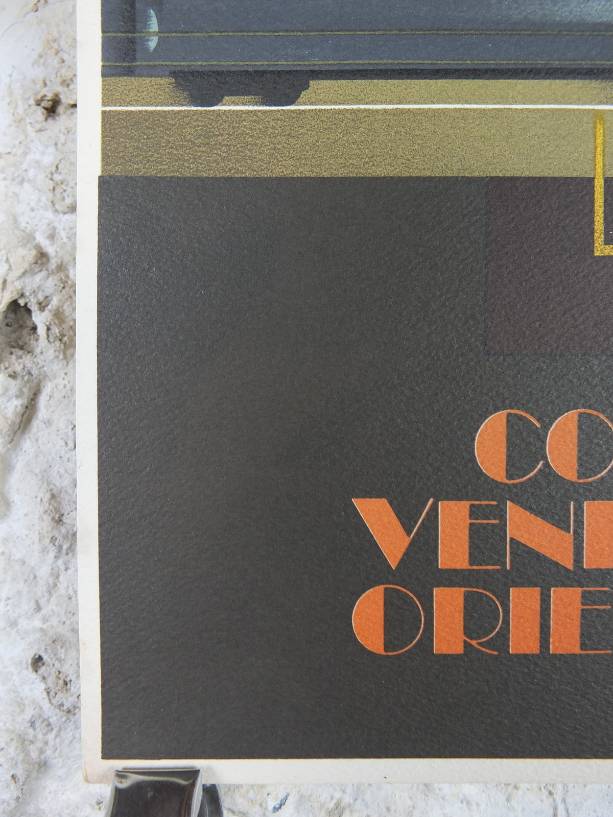 Original Venice Simplon Orient Express Poster, The Waiter by Fix Masseau, 1985 limited edition of 200, train, art deco, wall art decor