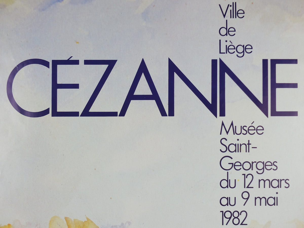 1982 Paul Cezanne Poster, Impressionism, Post-Impressionism, Cubism, gallery exhibition, wall art decor