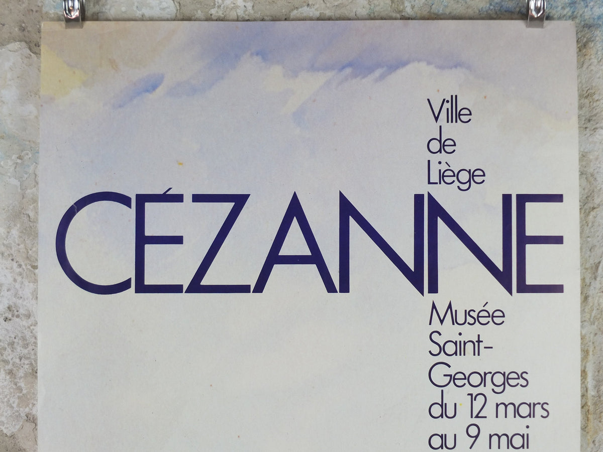 1982 Paul Cezanne Poster, Impressionism, Post-Impressionism, Cubism, gallery exhibition, wall art decor