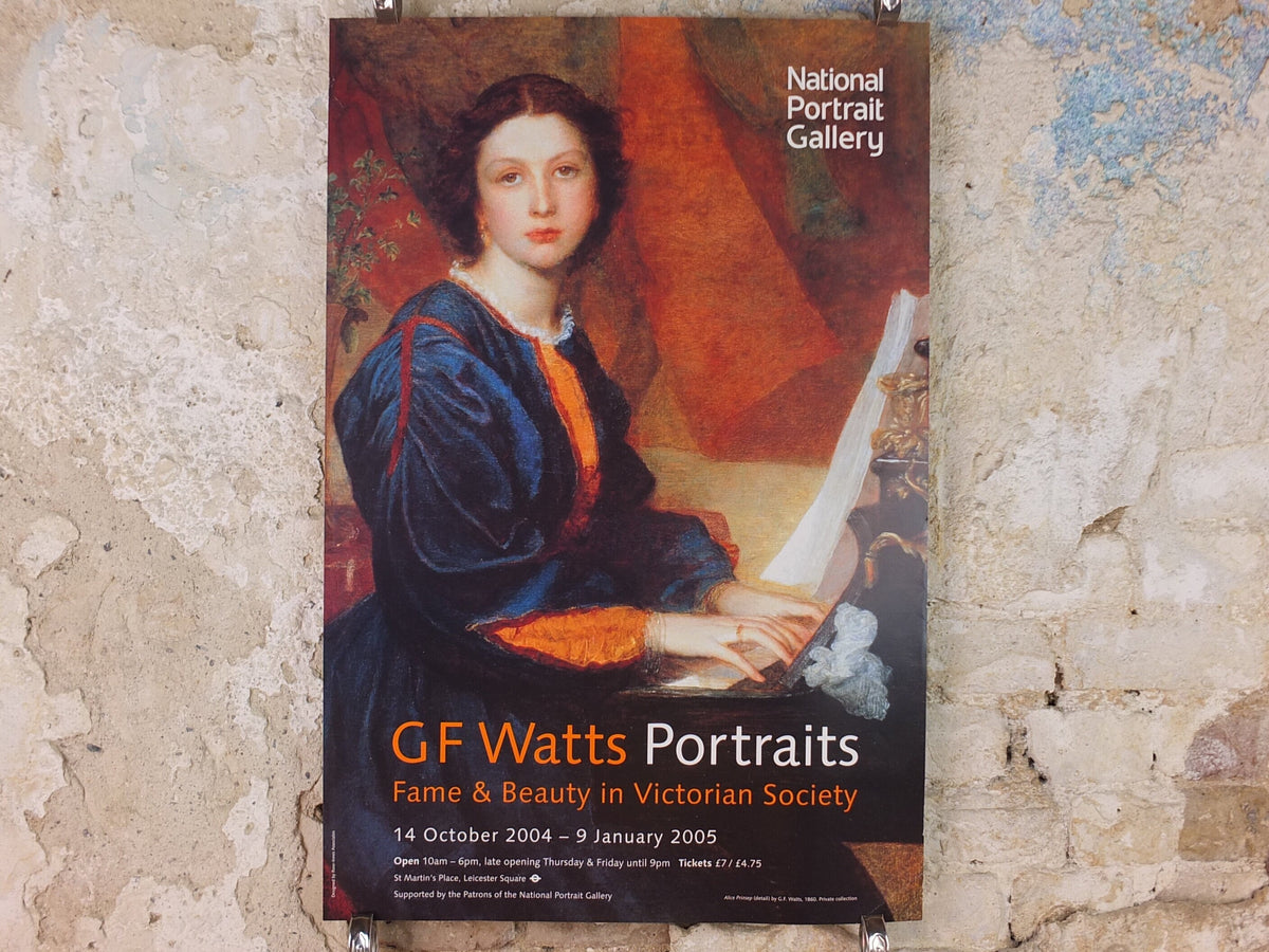 2004 G.F. Watts Poster, Fame and Beauty in Victorian Society, National Portrait Gallery, Symbolism, gallery exhibition, wall art decor