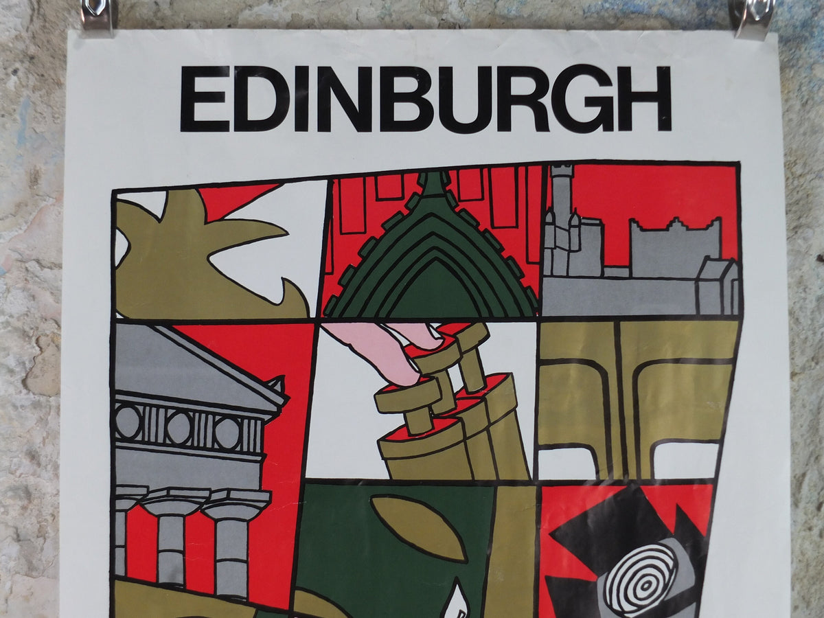1981 Edinburgh Festival Fringe Poster, Cultural Arts Festival, comedy, artwork by Lorna Hush wall art decor