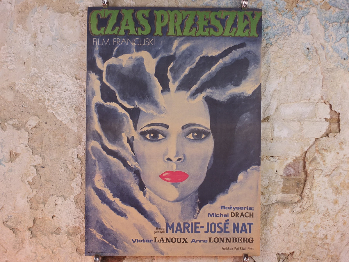 1979 Czas Przeszly Poster, by Maria 'Mucha' Ihnatowicz, The Past Tense, magical Polish cinema poster, wall art cinema film memorabilia