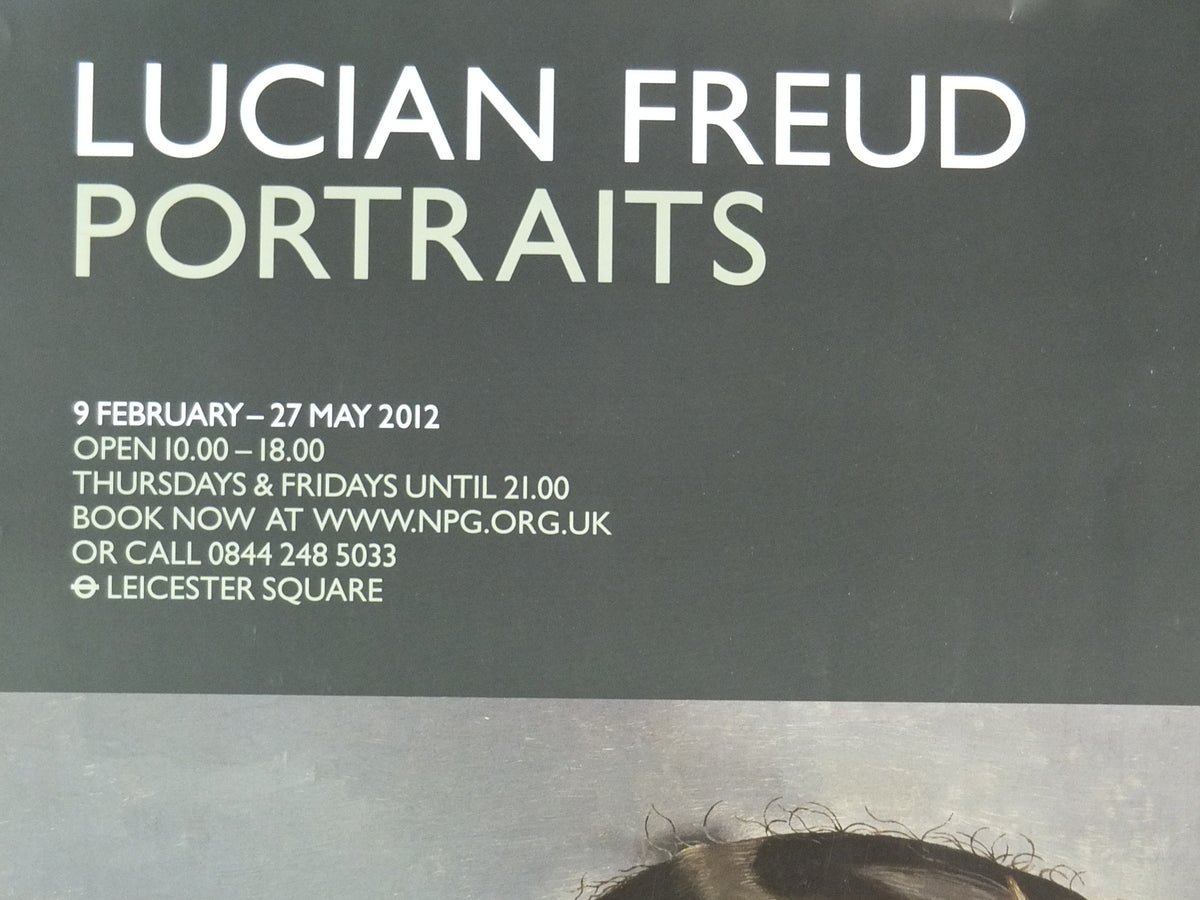2012 Lucian Freud Poster, Girl in a Dark Jacket 1947, National Portrait Gallery, Figurative Realism, gallery exhibition, wall art decor