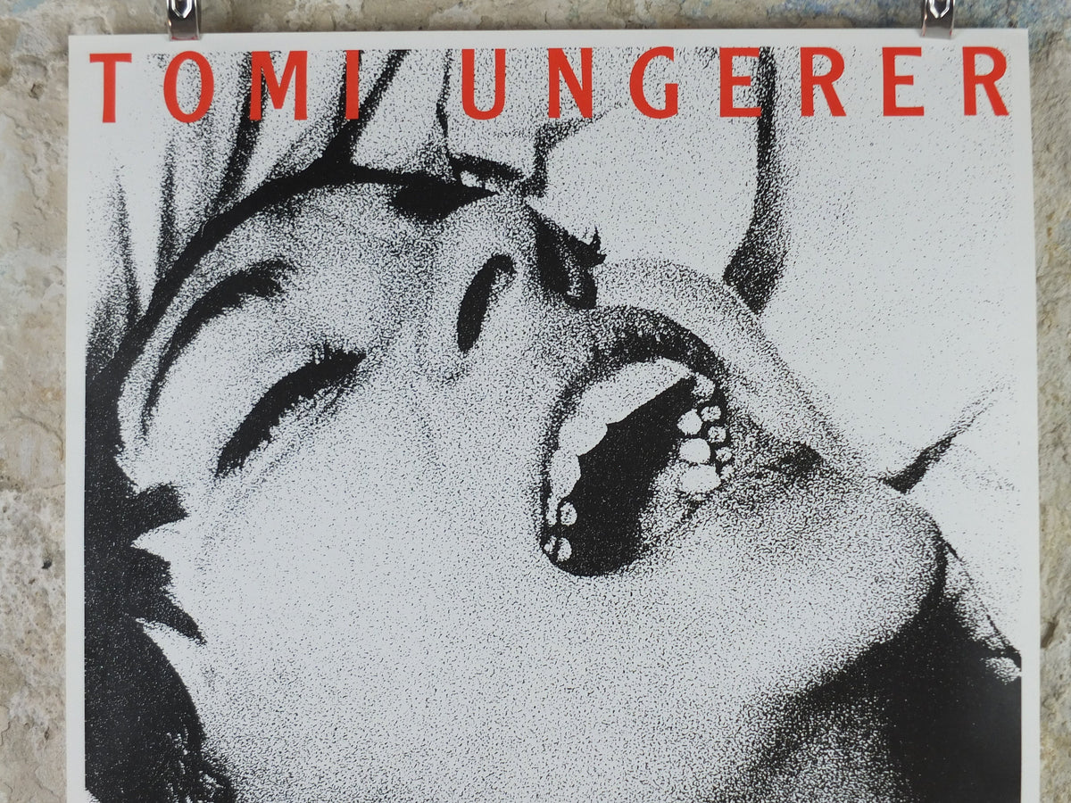 1991 Tomi Ungerer Poster, Face of a Woman, Photography, gallery exhibition, wall art decor