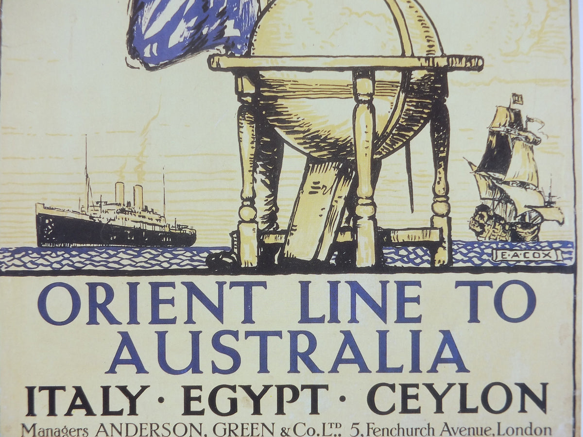 1980s P&O Travel Poster, Moments from the Peninsular and Oriental Steam Navigation Company Poster Collection, travel tourism, wall art decor