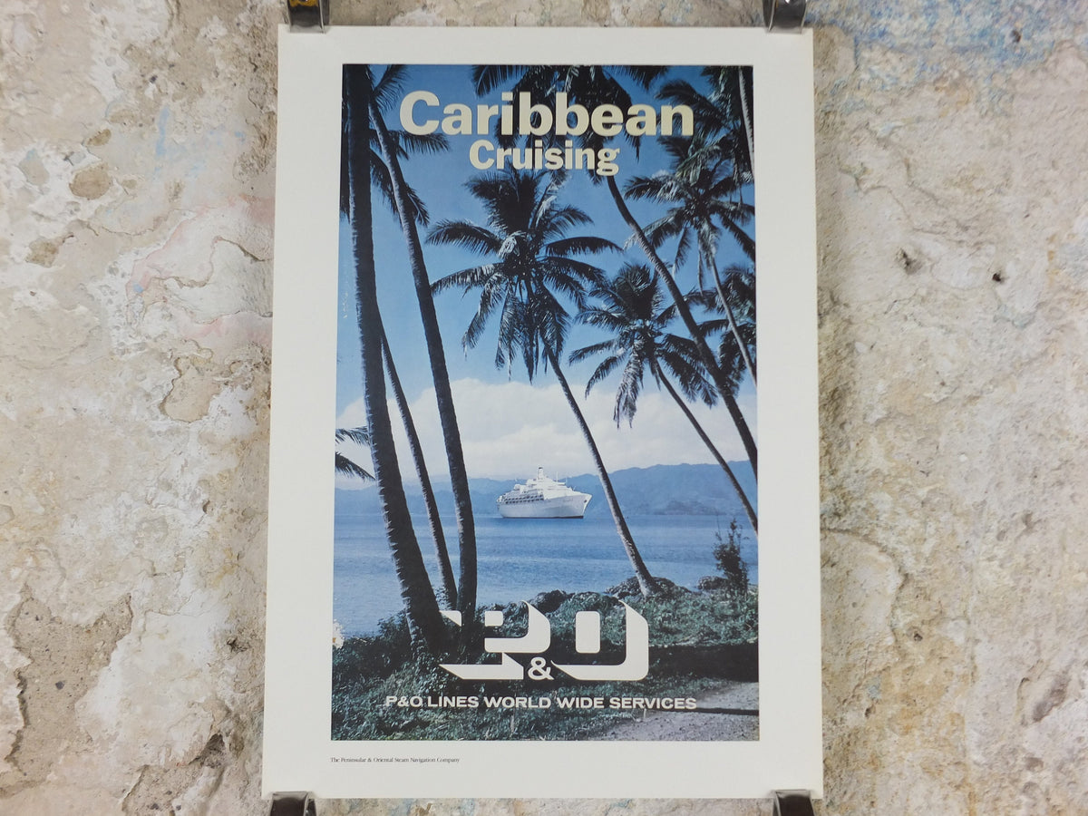 1980s P&O Travel Poster, Moments from the Peninsular and Oriental Steam Navigation Company Poster Collection, travel tourism, wall art decor