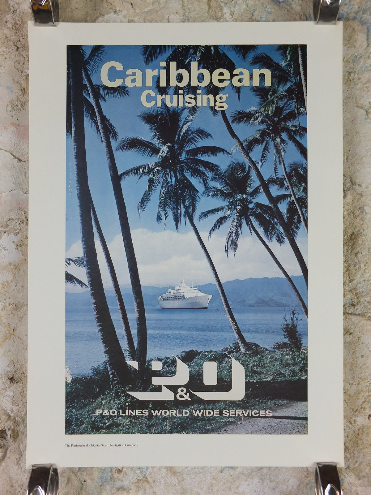 1980s P&O Travel Poster, Moments from the Peninsular and Oriental Steam Navigation Company Poster Collection, travel tourism, wall art decor